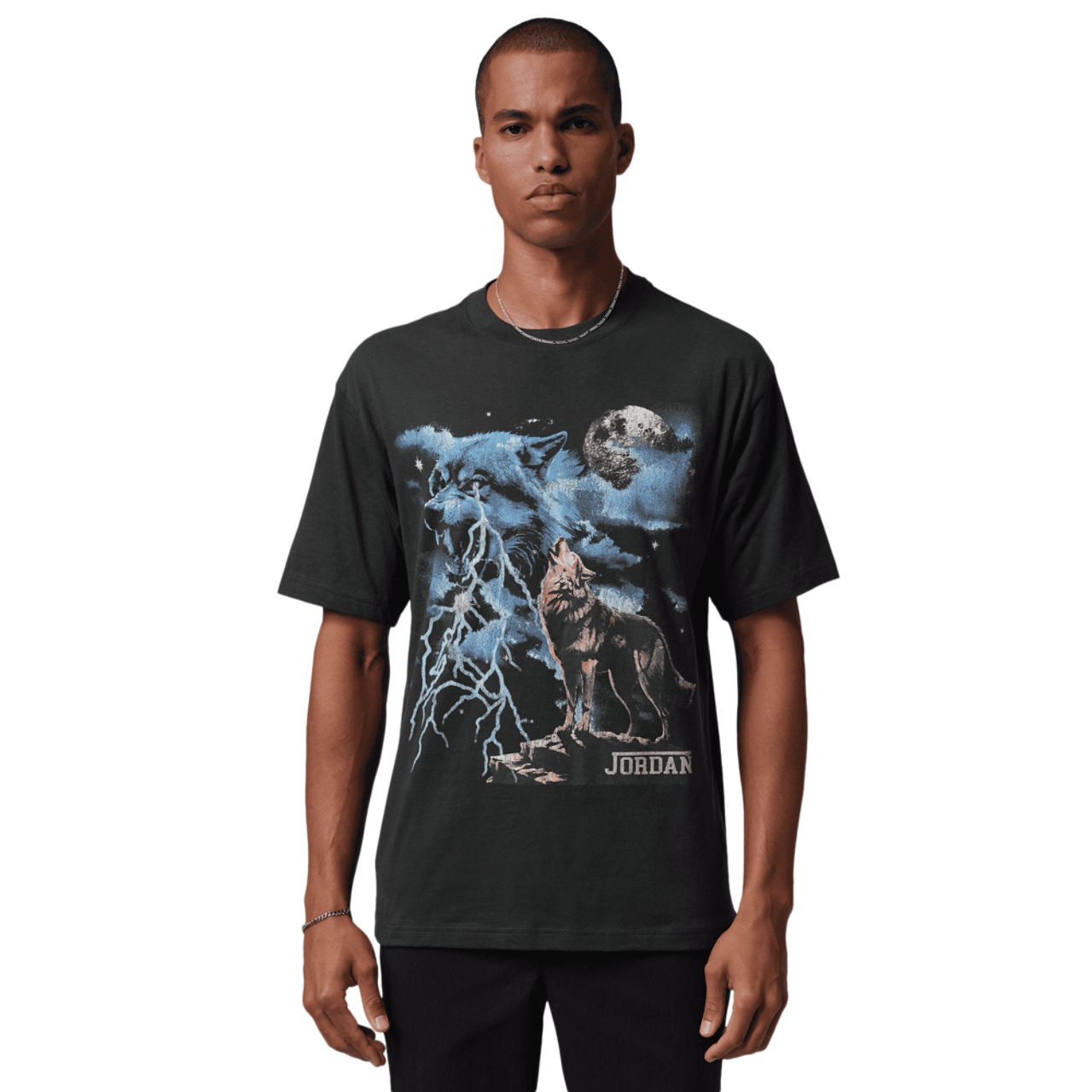 Jordan NC Howl Graphic Short Sleeve Crew  Image 1 of 6. Tap to open photo gallery.