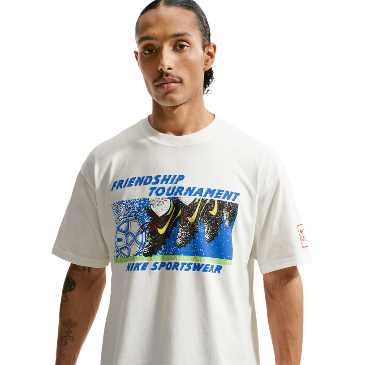 Nike NSW Friendship Tour Loose edition T-Shirt  Image 1 of 3. Tap to open photo gallery.