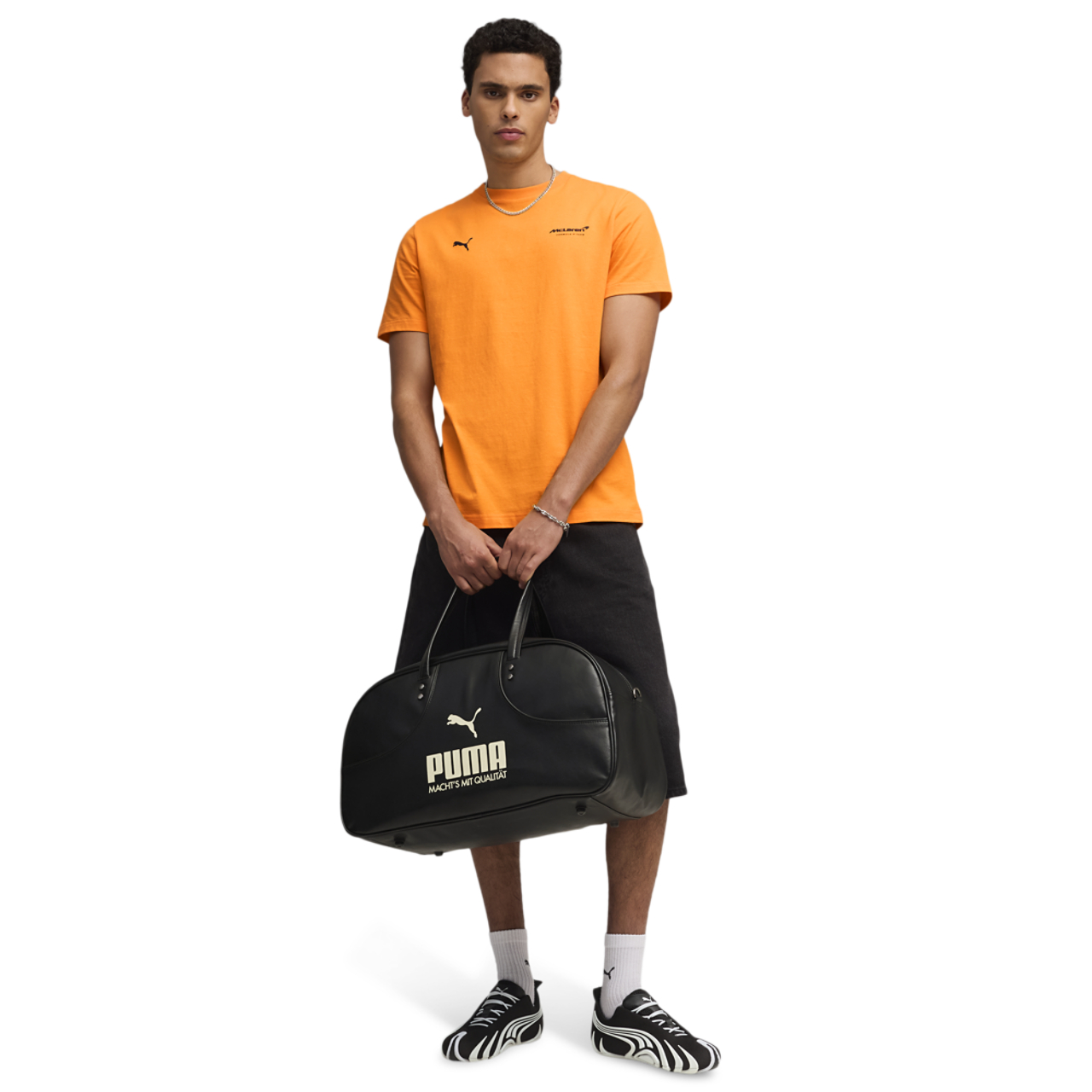 PUMA McLaren Relaxed Graphic T-Shirt  Image 3 of 5. Tap to open photo gallery.