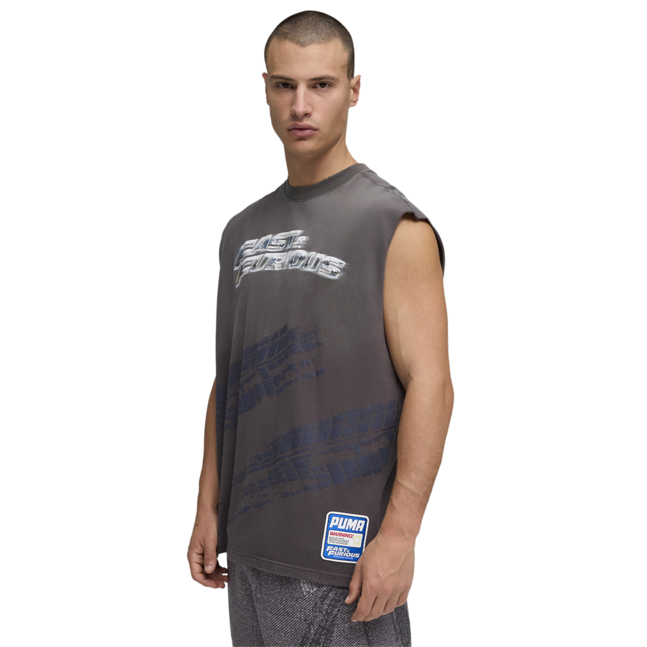 PUMA x Fast & Furious Cut-Off T-Shirt  Image 1 of 5. Tap to open photo gallery.
