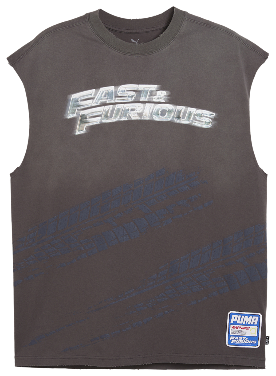PUMA x Fast & Furious Cut-Off T-Shirt  Image 4 of 5. Tap to open photo gallery.