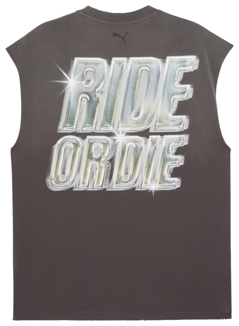 PUMA x Fast & Furious Cut-Off T-Shirt  Image 5 of 5. Tap to open photo gallery.