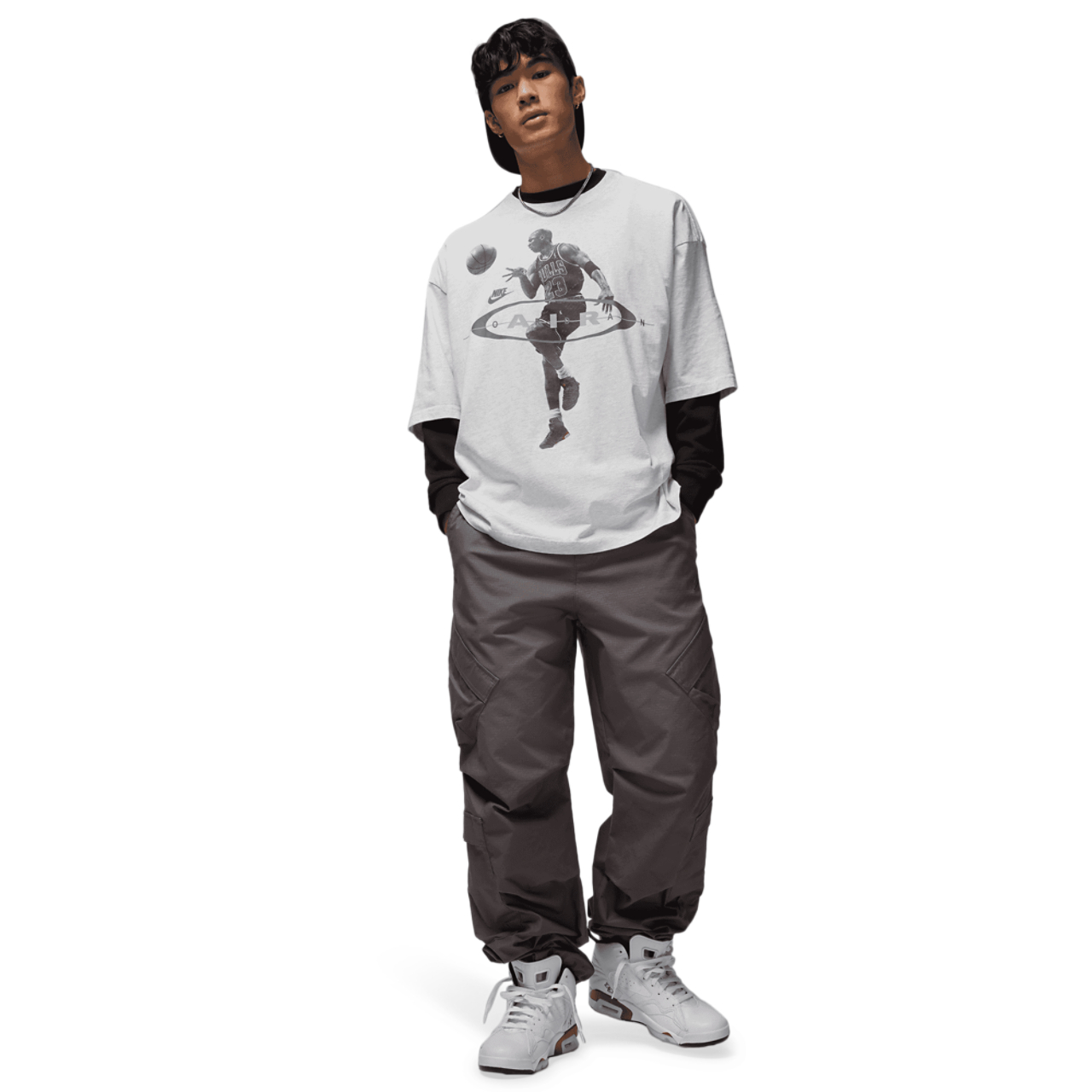 Jordan Brooklyn 2Air Reissue Short Sleeve Crew  Image 6 of 6. Tap to open photo gallery.