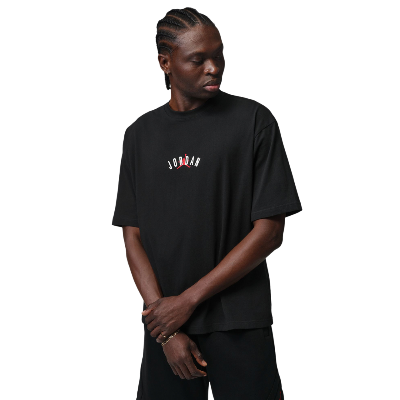 Jordan Back Stretch Oversized Short Sleeve Crew  Image 1 of 4. Tap to open photo gallery.
