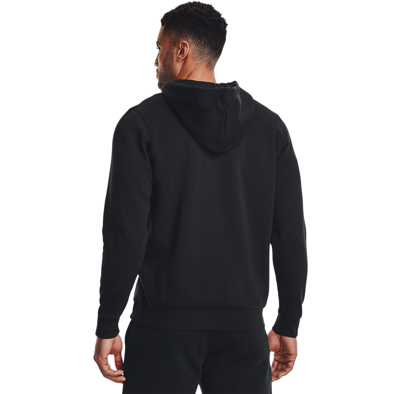 Under Armour Essential Fleece Full-Zip Hoodie Image 5 of 5. Tap to open photo gallery.