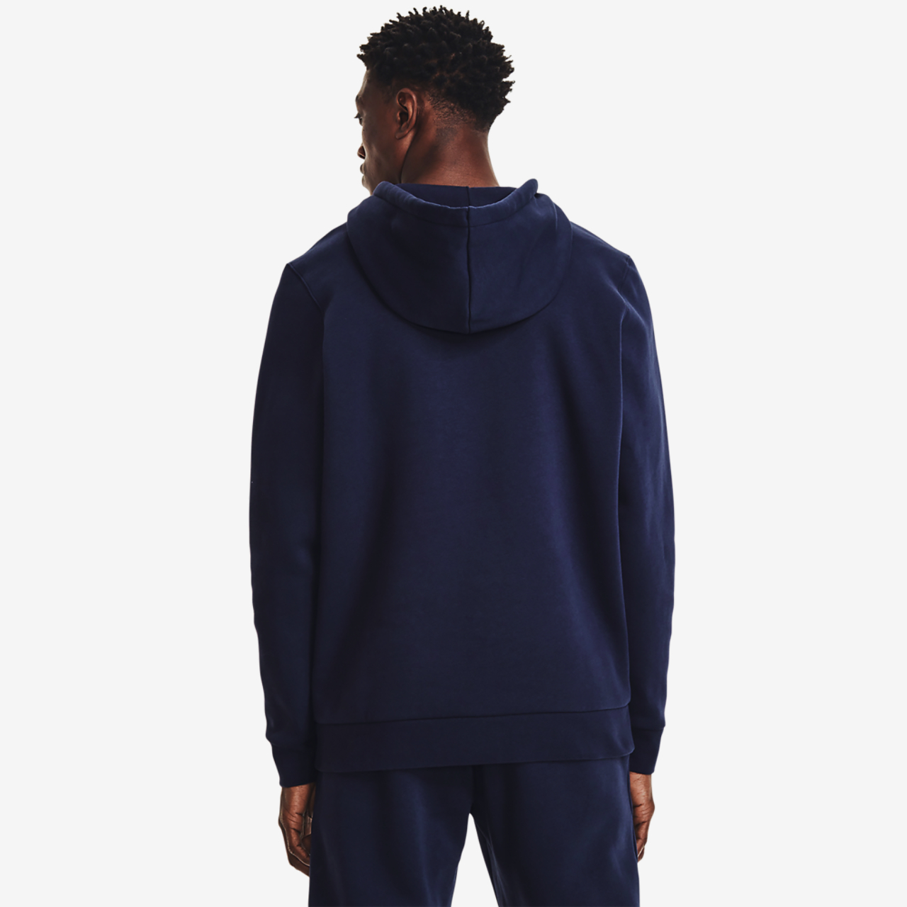 Under Armour Essential Fleece Full-Zip Hoodie Image 4 of 4. Tap to open photo gallery.