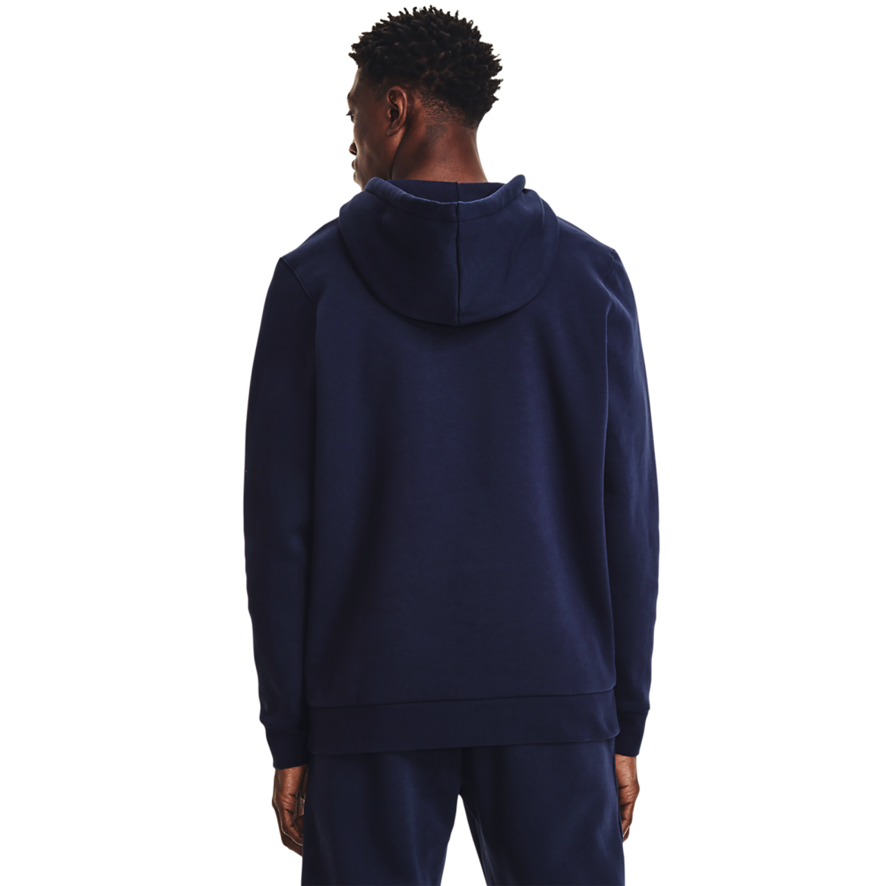 Under Armour Essential Fleece Full-Zip Hoodie Image 4 of 4. Tap to open photo gallery.