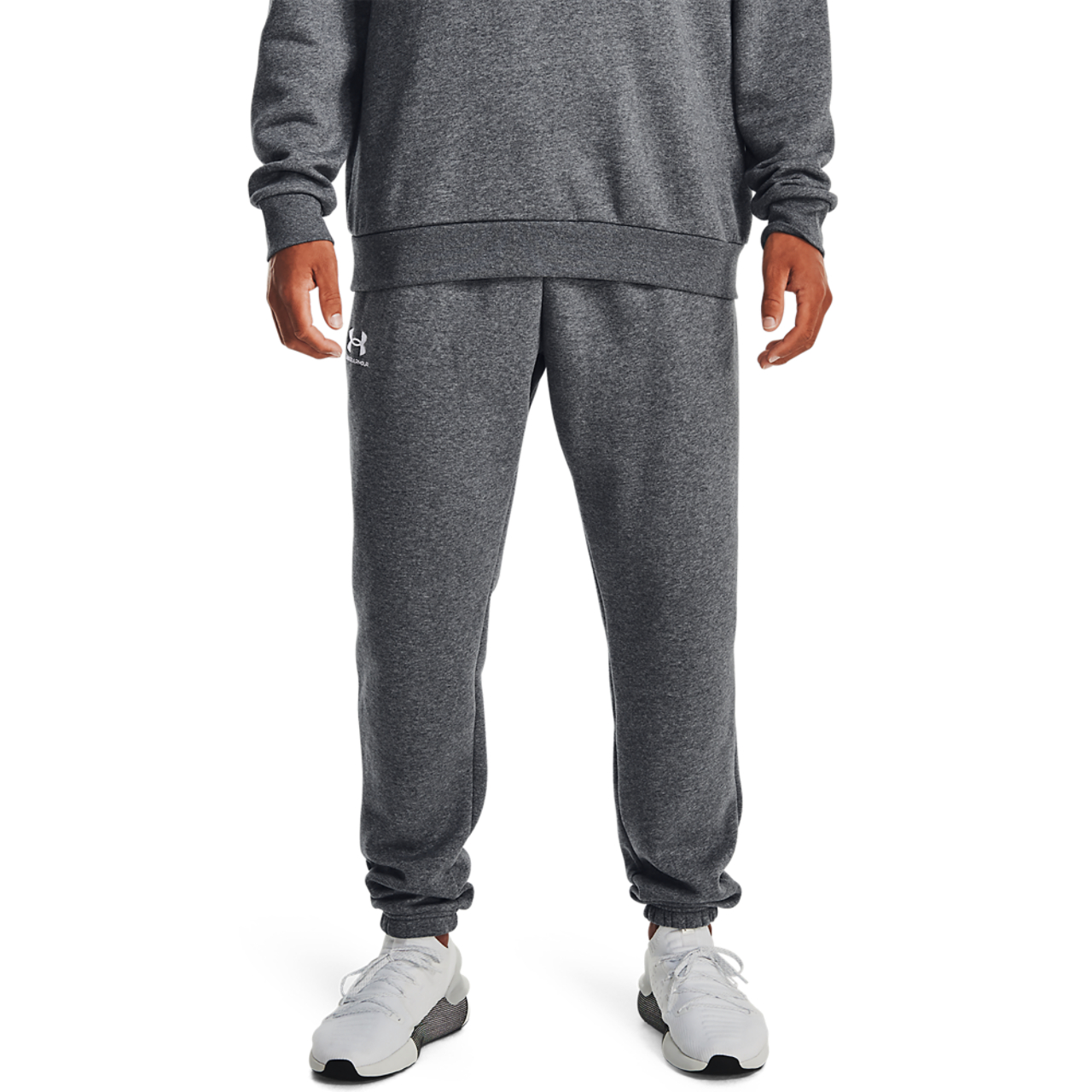 Under Armour Essential Fleece Joggers Image 4 of 5. Tap to open photo gallery.