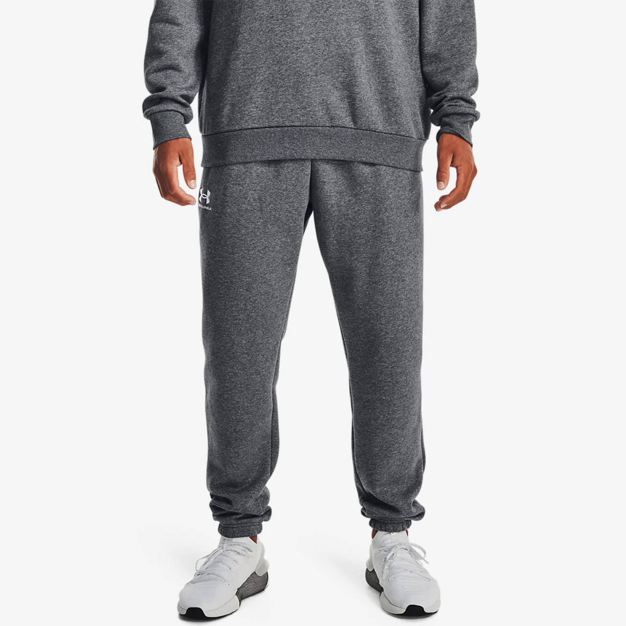 Under Armour Essential Fleece Joggers Image 4 of 5. Tap to open photo gallery.