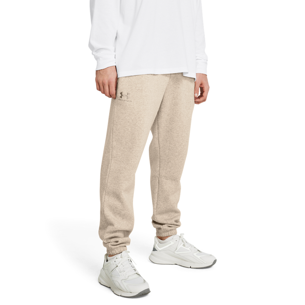 Under Armour Essential Fleece Joggers Image 4 of 5. Tap to open photo gallery.