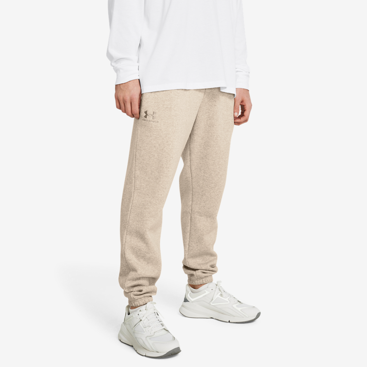 Under Armour Essential Fleece Joggers Image 4 of 5. Tap to open photo gallery.