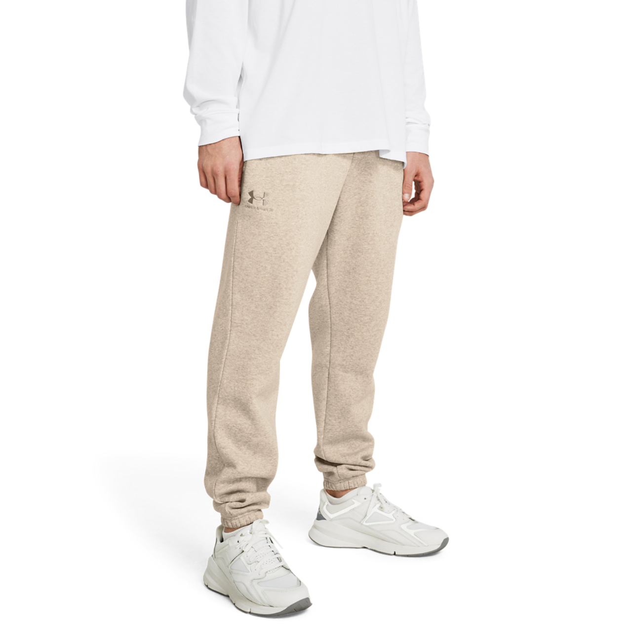 Under Armour Essential Fleece Joggers Image 4 of 5. Tap to open photo gallery.