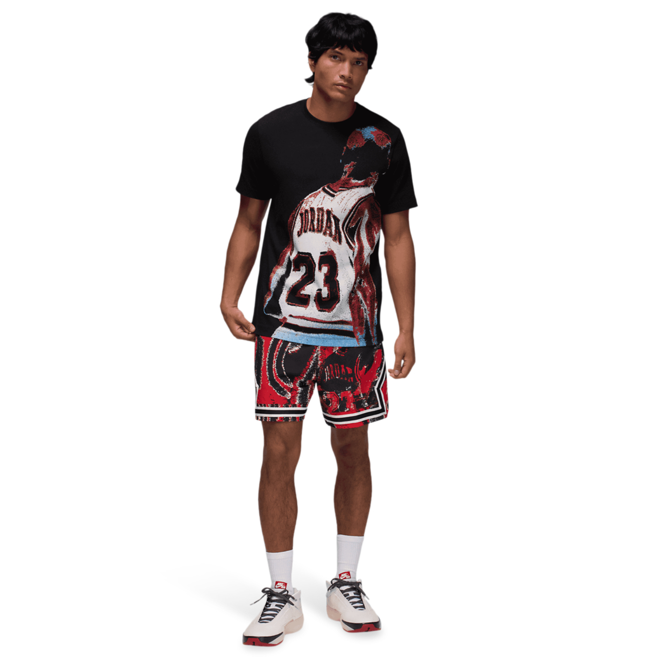 Jordan Dri-FIT Sport Graphic Short Sleeve Crew  Image 6 of 6. Tap to open photo gallery.