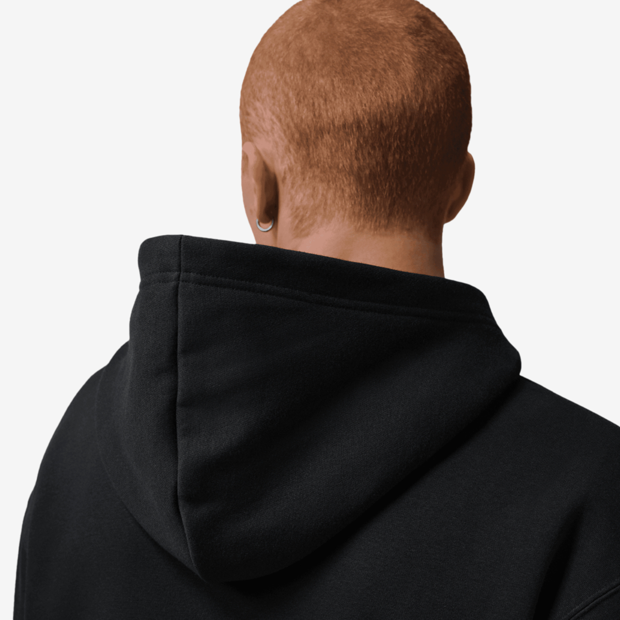 Jordan AJ6 Script Brooklyn Fleece Pullover Hoodie Image 6 of 7. Tap to open photo gallery.
