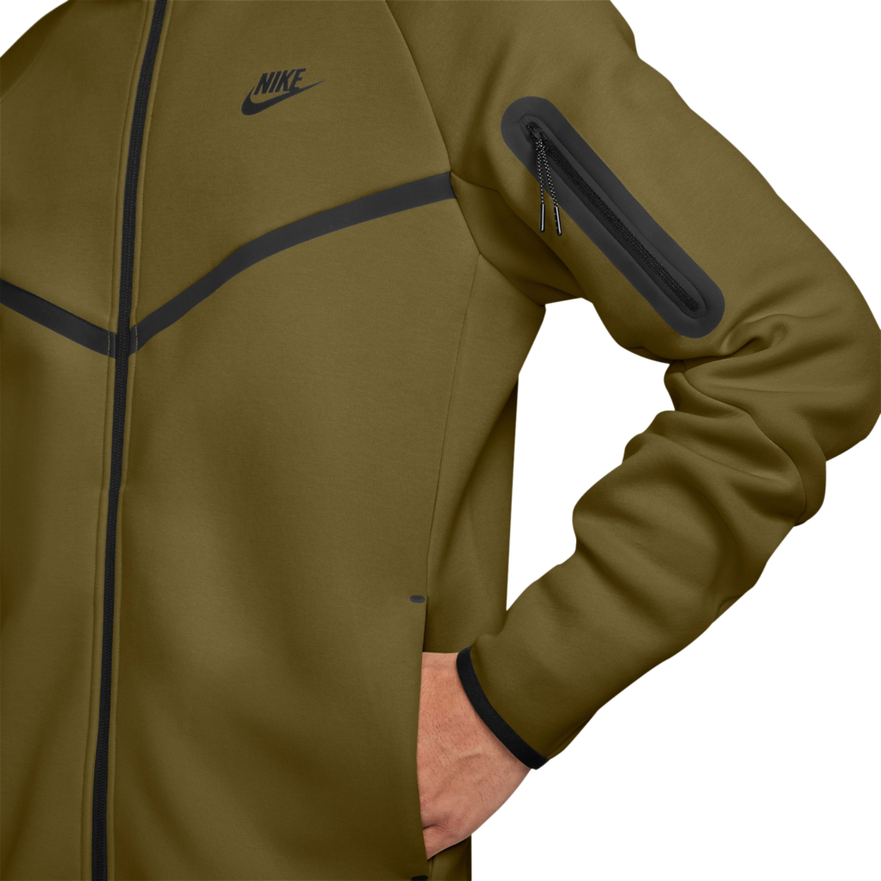 Nike Tech Fleece Full-Zip Windrunner Hoodie  Image 3 of 3. Tap to open photo gallery.