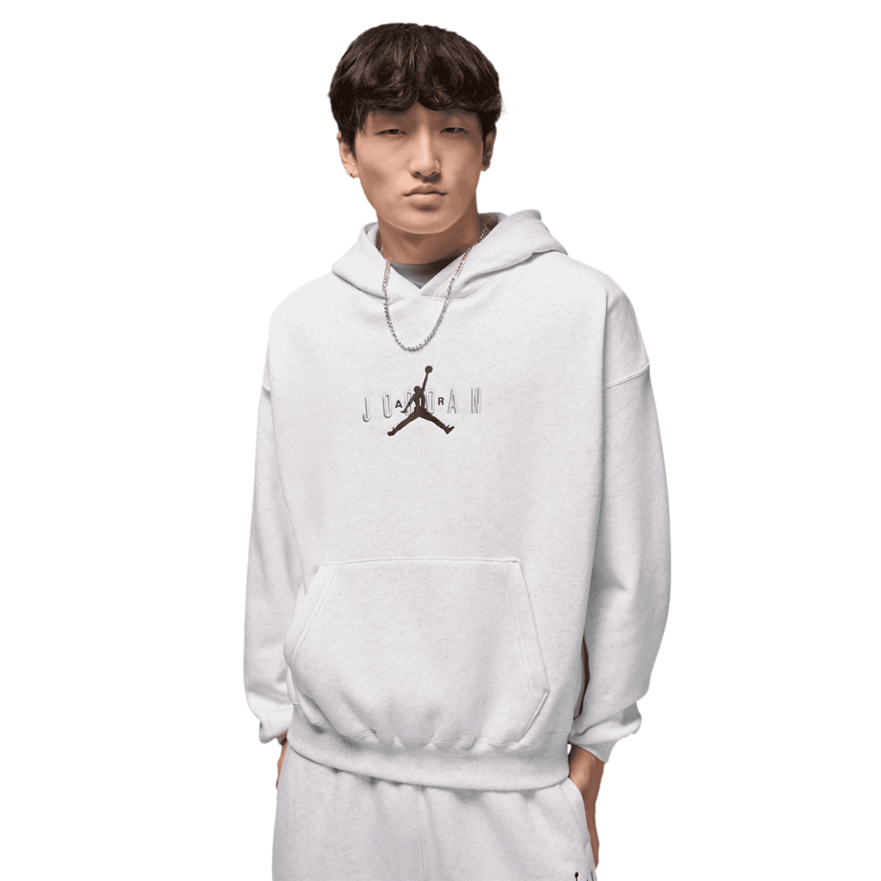 Jordan Brooklyn Oversize Stretch Pullover Hoodie  Image 1 of 7. Tap to open photo gallery.