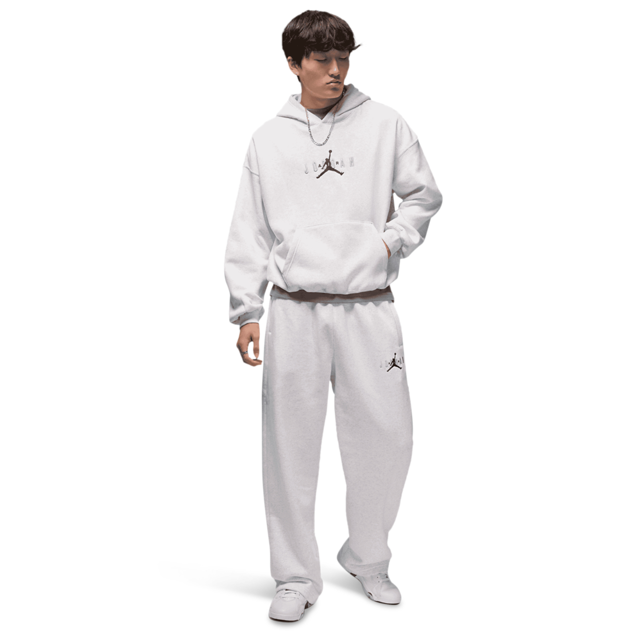 Jordan Brooklyn Oversize Stretch Pullover Hoodie  Image 7 of 7. Tap to open photo gallery.
