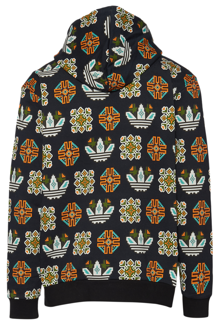 adidas Chandail à capuchon ample à imprimé intégral Originals Tile Image 2 de 2. Appuyez pour ouvrir la galerie de photos.