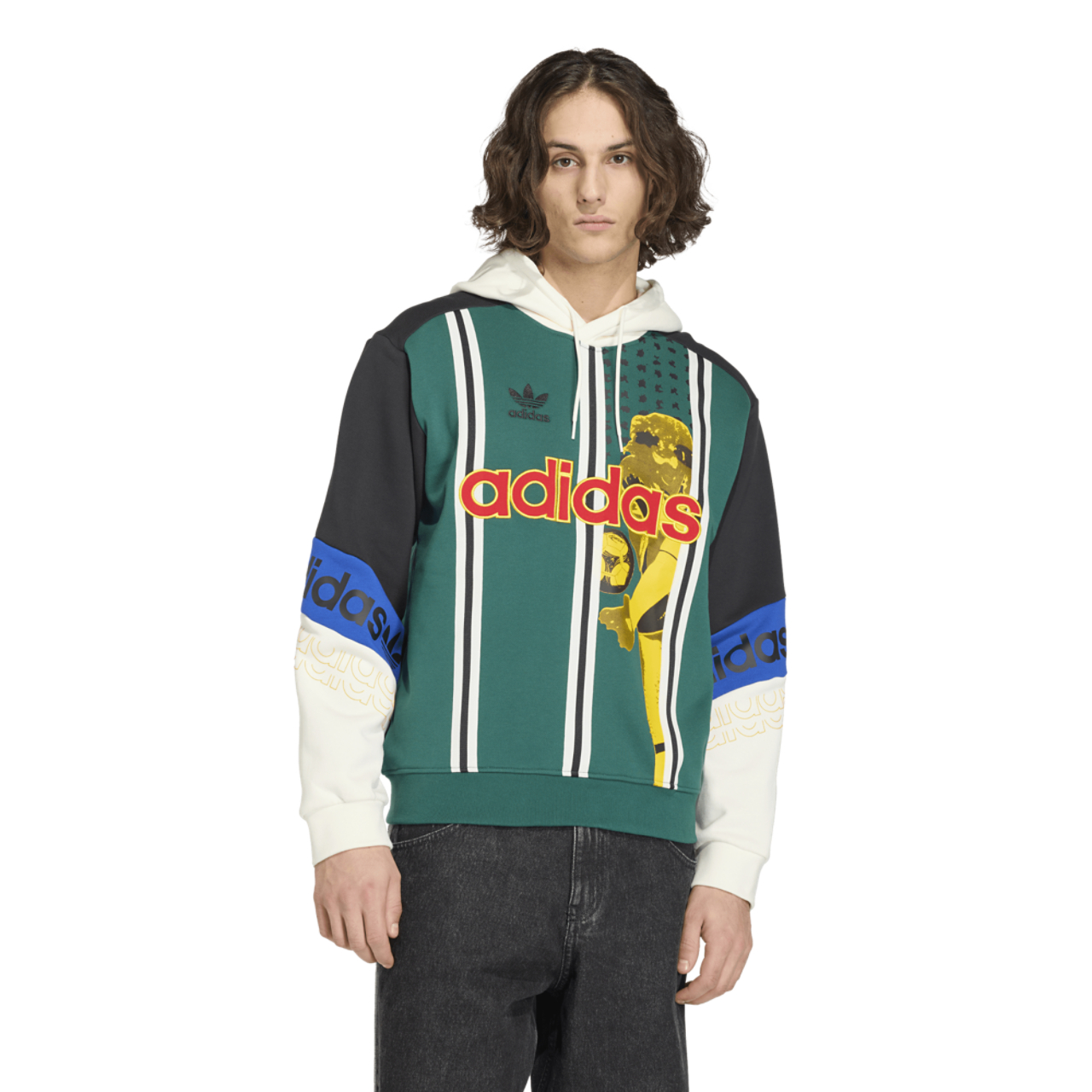 adidas Archive Football Graphic Hoodie  Image 1 of 5. Tap to open photo gallery.