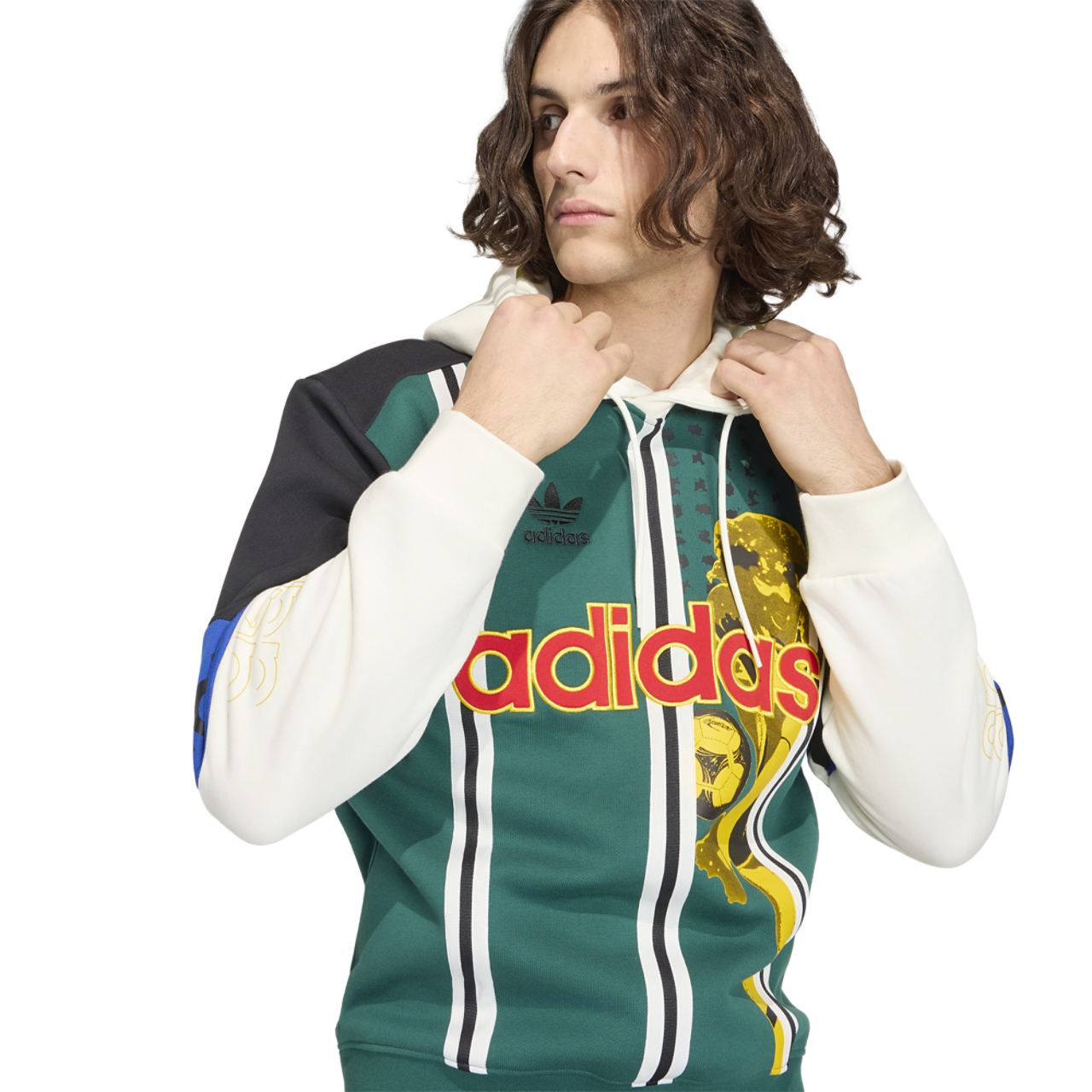 adidas Archive Football Graphic Hoodie  Image 3 of 5. Tap to open photo gallery.