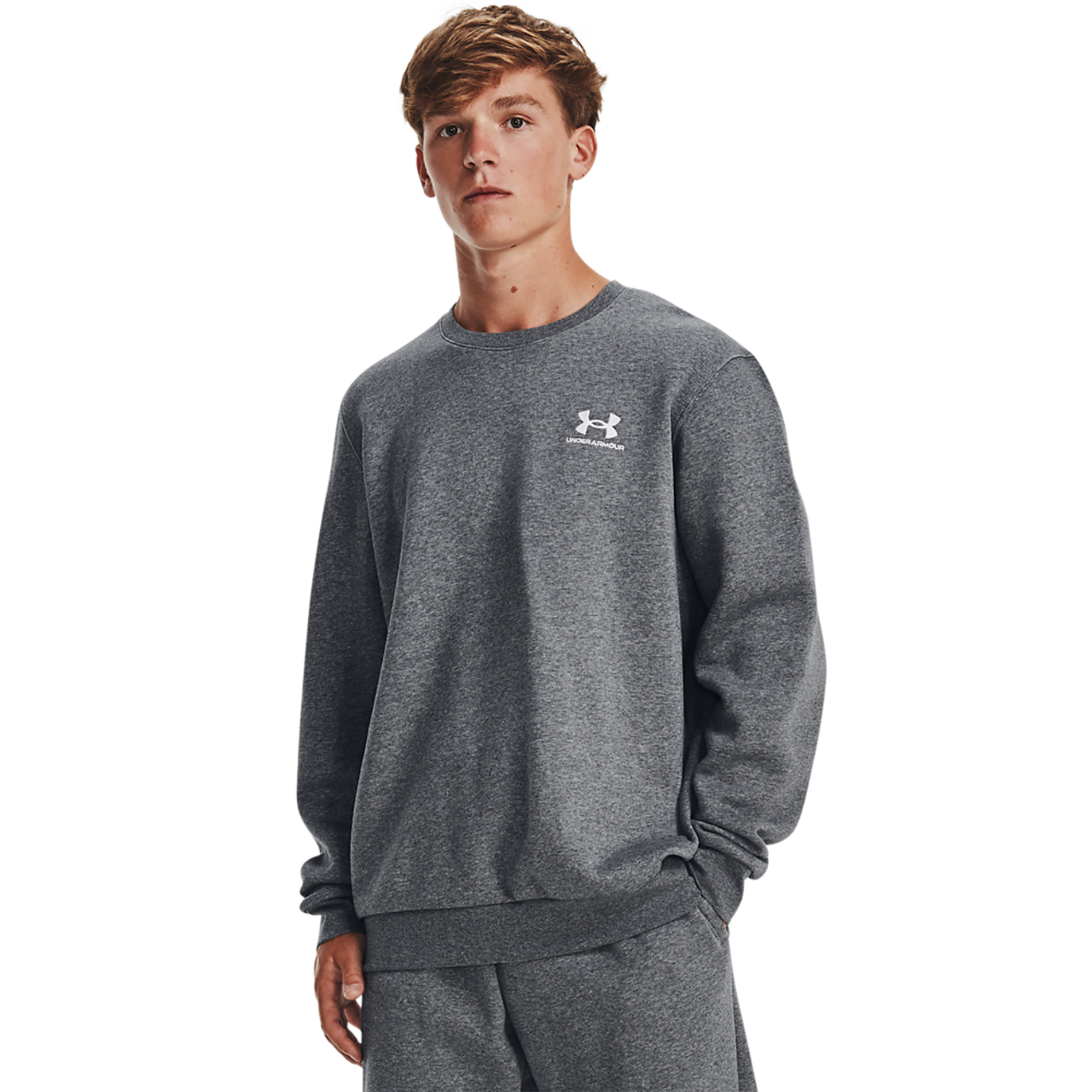 Under Armour Essential Fleece Crew Image 4 of 5. Tap to open photo gallery.