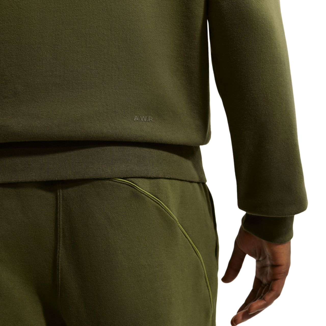 Nike NRG NOCTA Washed Fleece Crew  Image 5 of 5. Tap to open photo gallery.