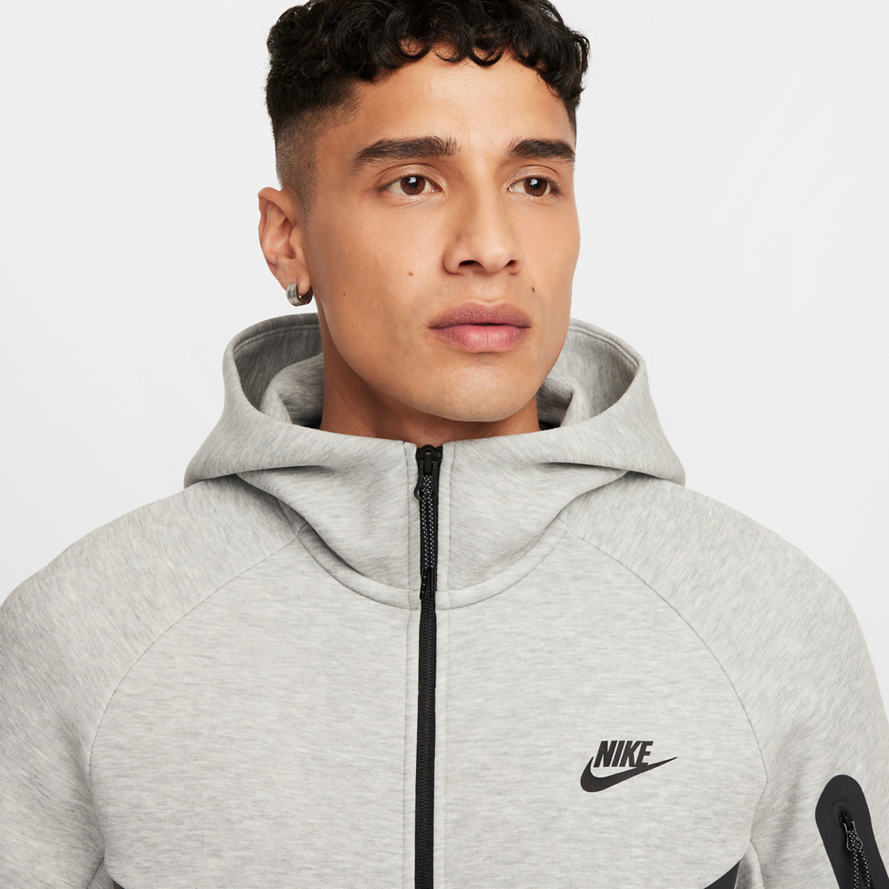 Nike Tech Fleece Full-Zip Windrunner Hoodie  Image 3 of 7. Tap to open photo gallery.