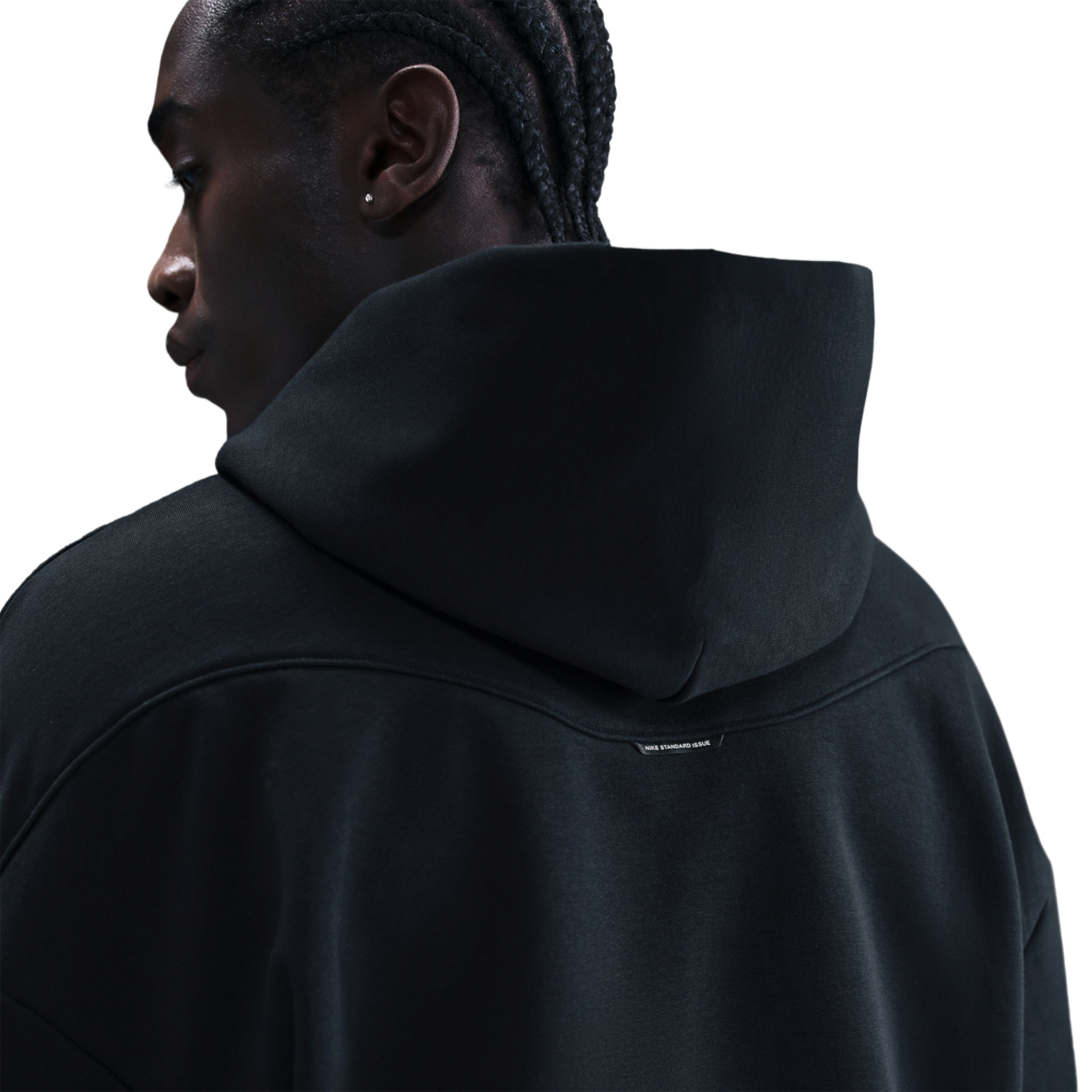 Nike Standard Issue Brushed Pullover Hoodie  Image 2 of 5. Tap to open photo gallery.