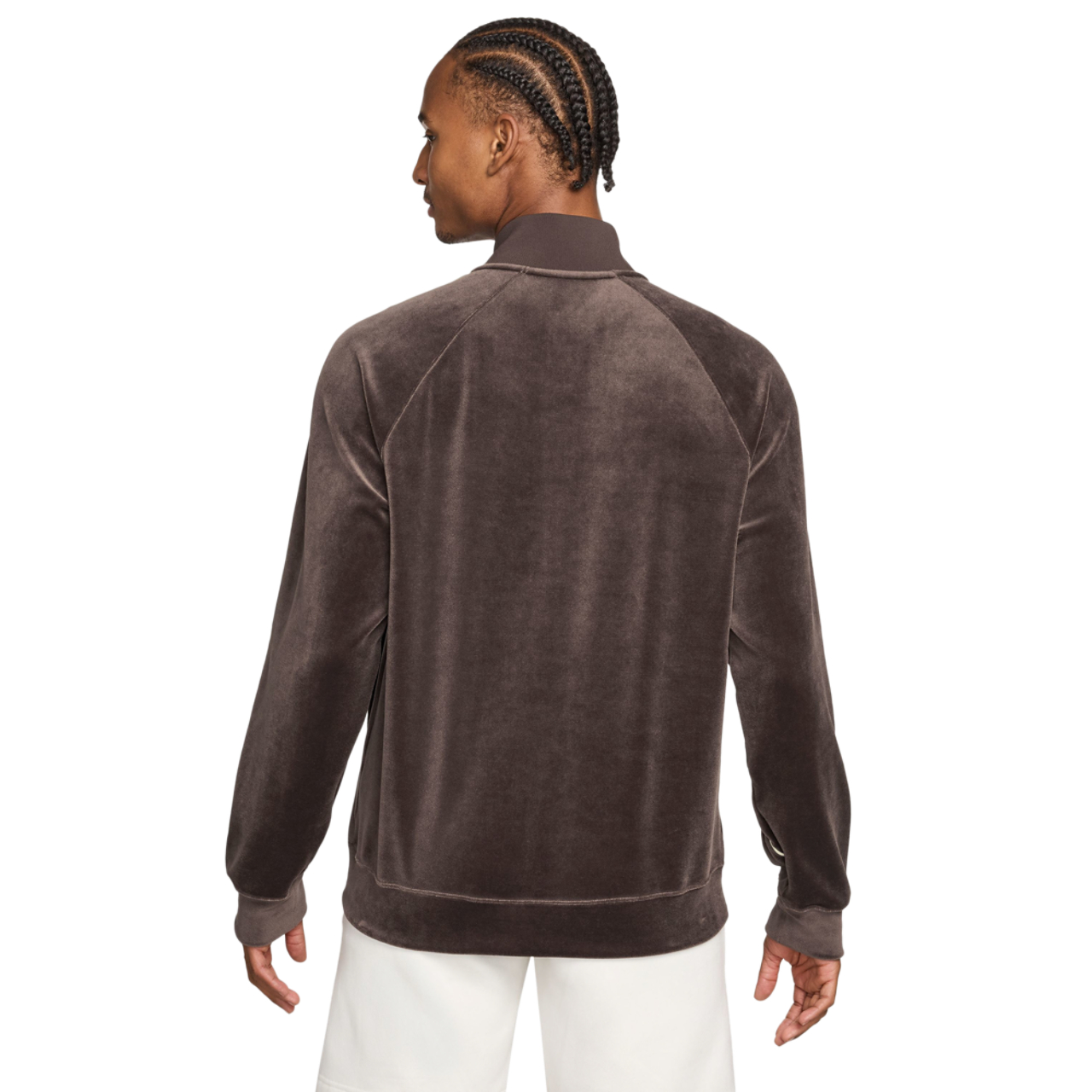 Jordan Brooklyn Velour Track Jacket  Image 2 of 3. Tap to open photo gallery.
