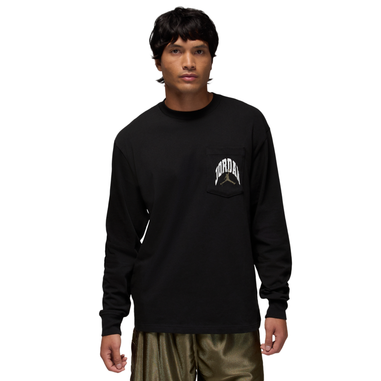 Jordan Brooklyn RLT Long Sleeve Pocket Crew  Image 1 of 4. Tap to open photo gallery.