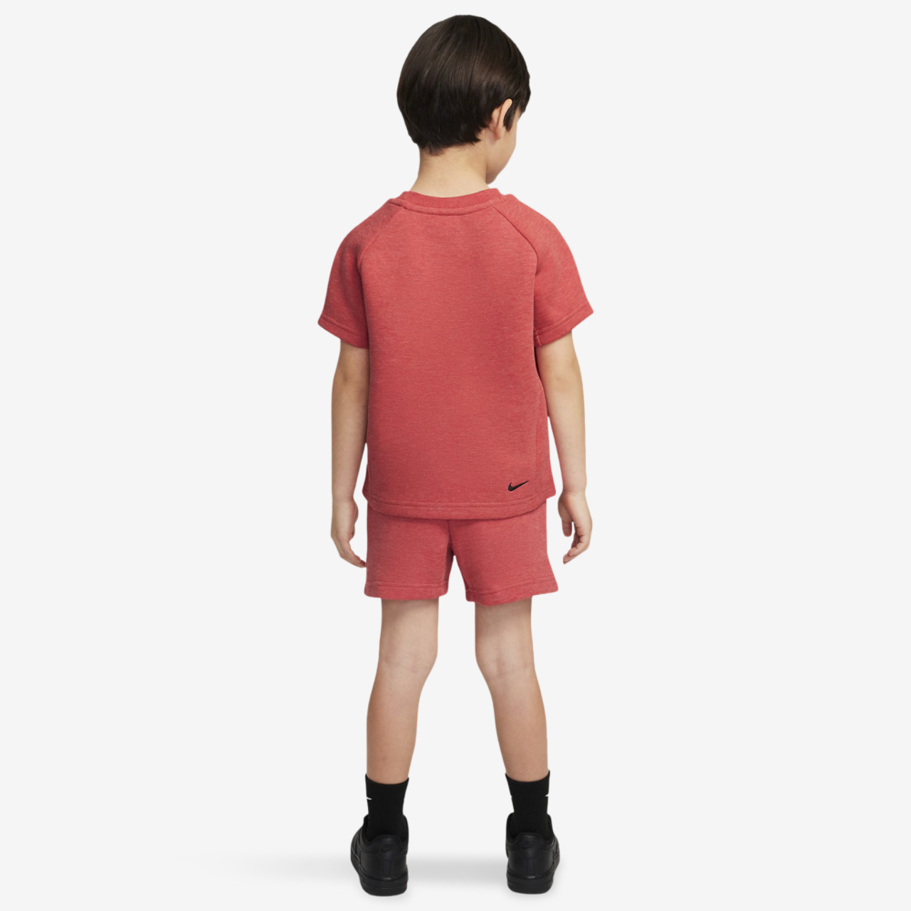 Nike Tech Fleece T-Shirt And Short Set Image 2 of 9. Tap to open photo gallery.