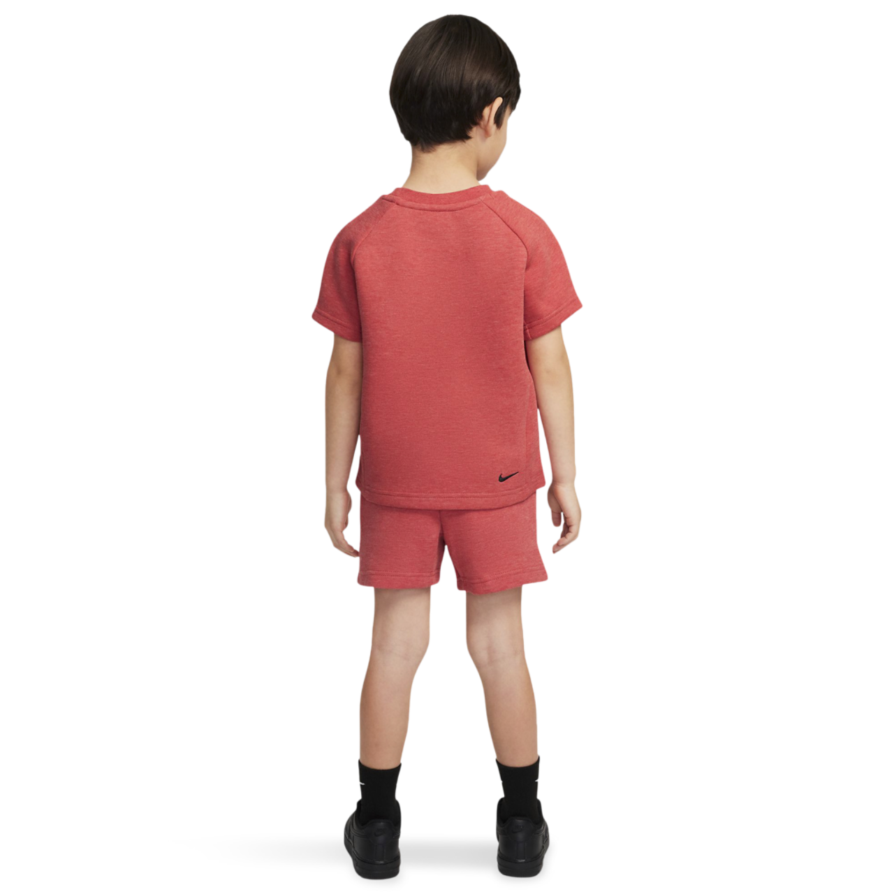 Nike Tech Fleece T-Shirt And Short Set Image 2 of 9. Tap to open photo gallery.