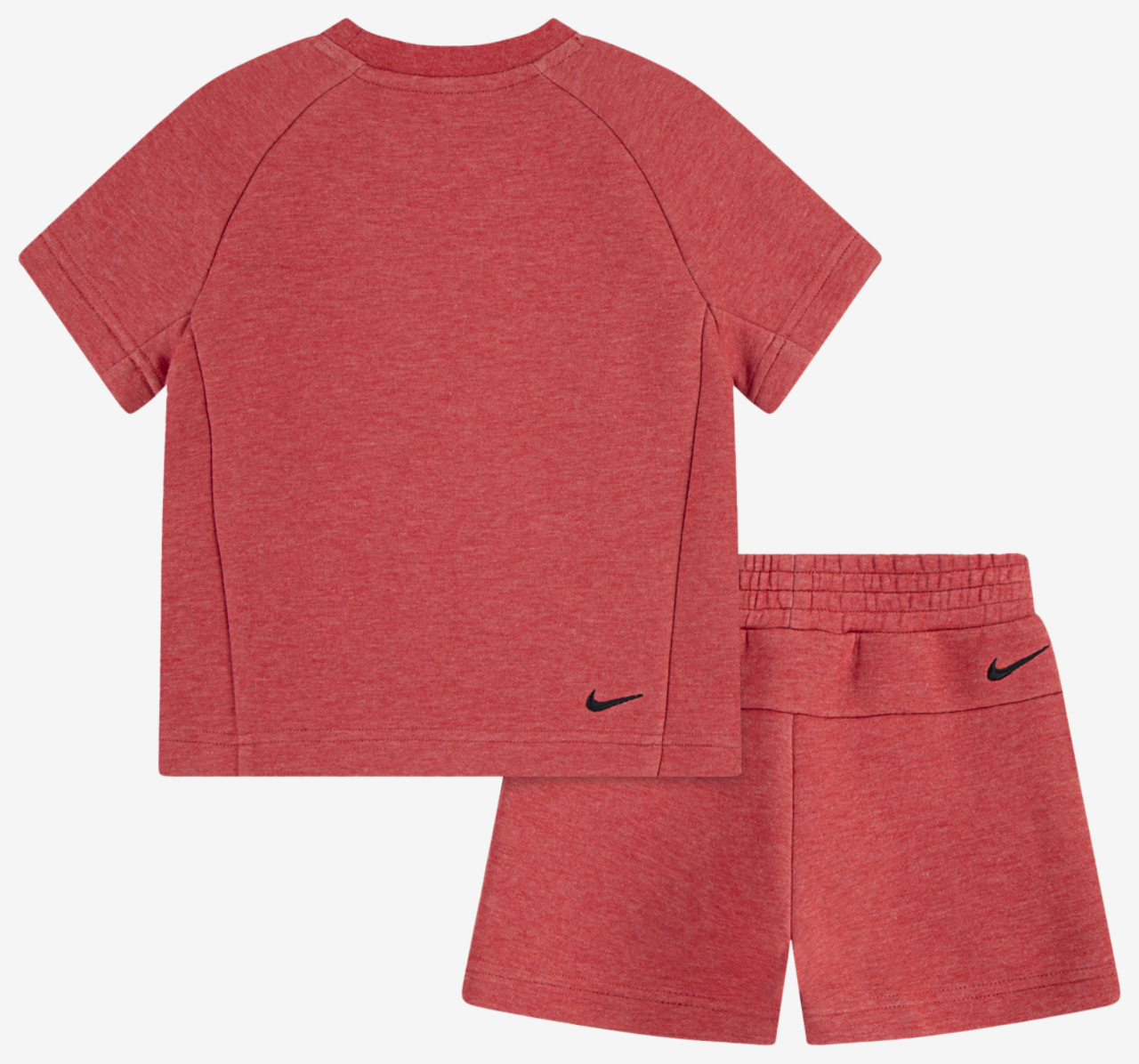 Nike Tech Fleece T-Shirt And Short Set Image 9 of 9. Tap to open photo gallery.