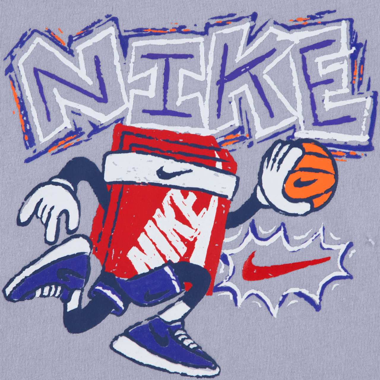 Nike Chalky Boxy Bball T-Shirt Image 3 of 3. Tap to open photo gallery.