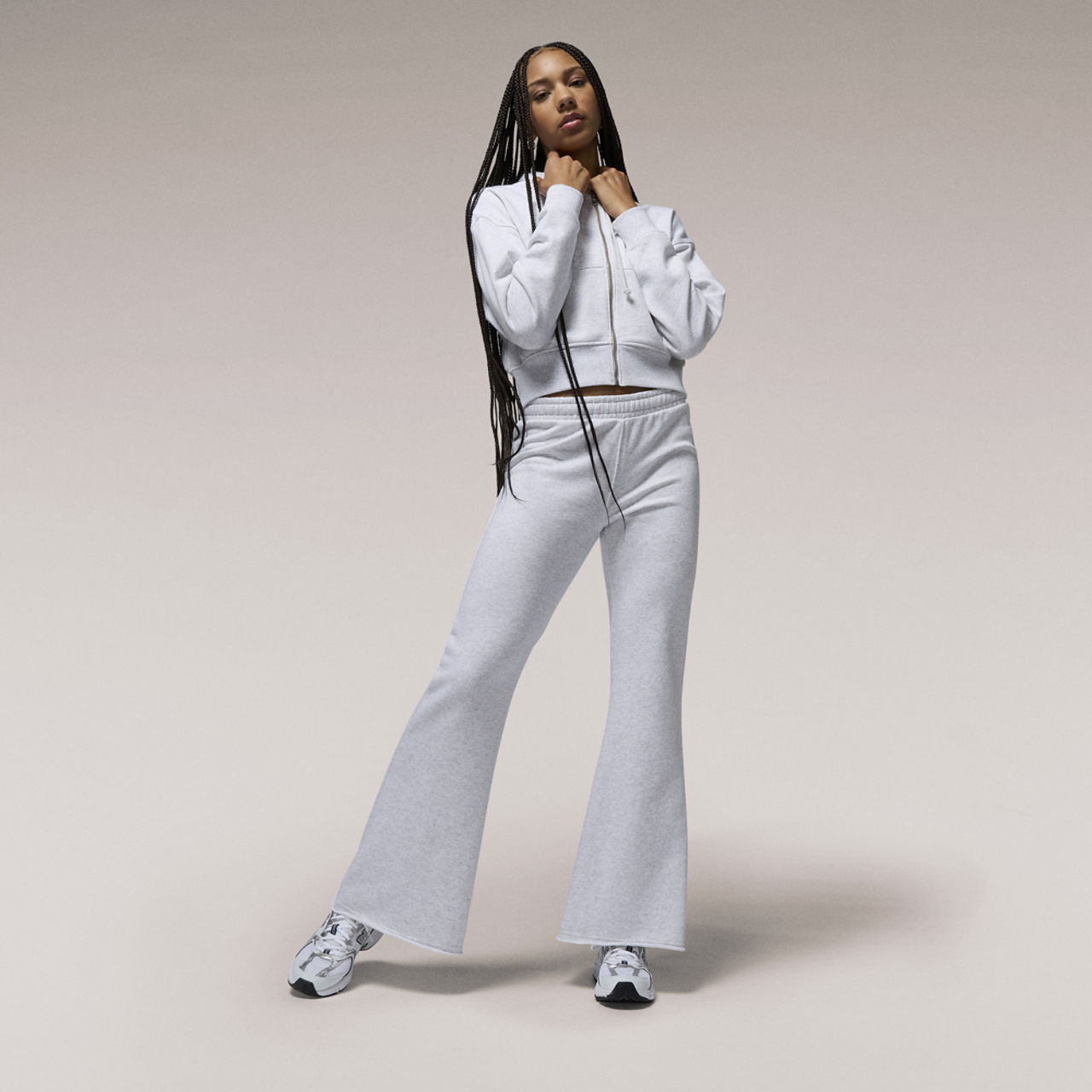 Cozi Pherin French Terry Flare Pants  Image 5 of 6. Tap to open photo gallery.