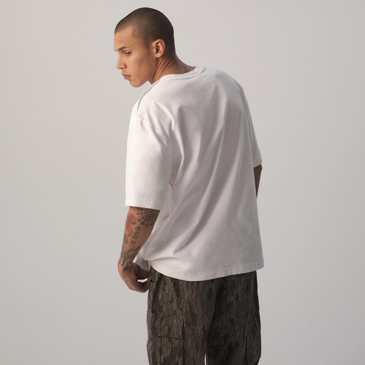 LCKR Reverse Heavy Weight Pocket T-Shirt  Image 3 of 6. Tap to open photo gallery.