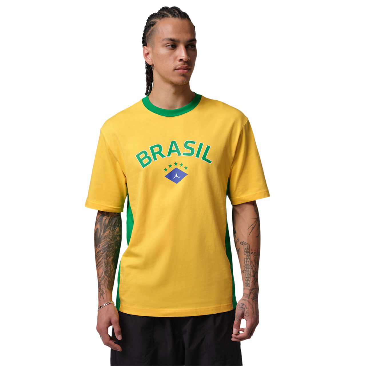 Jordan Brasil Short Sleeve T-Shirt  Image 1 of 3. Tap to open photo gallery.