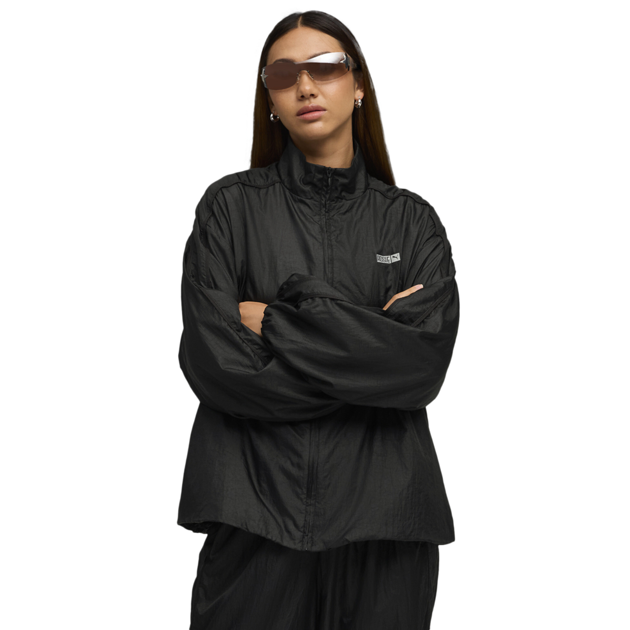 PUMA x Rose Oversized T7 Jacket  Image 1 of 7. Tap to open photo gallery.