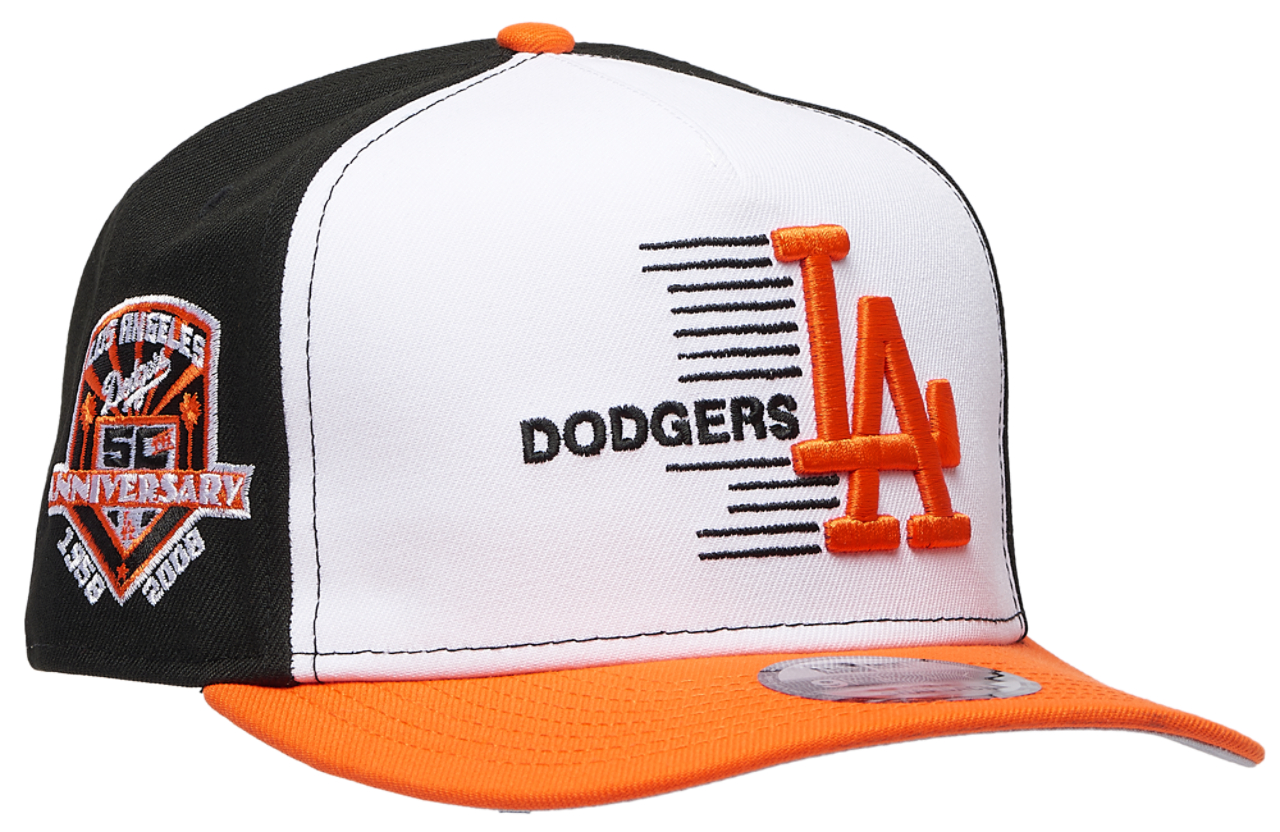 New Era Dodgers 9FIFTY A-Frame Curve 50th Cap - Men's | Foot Locker