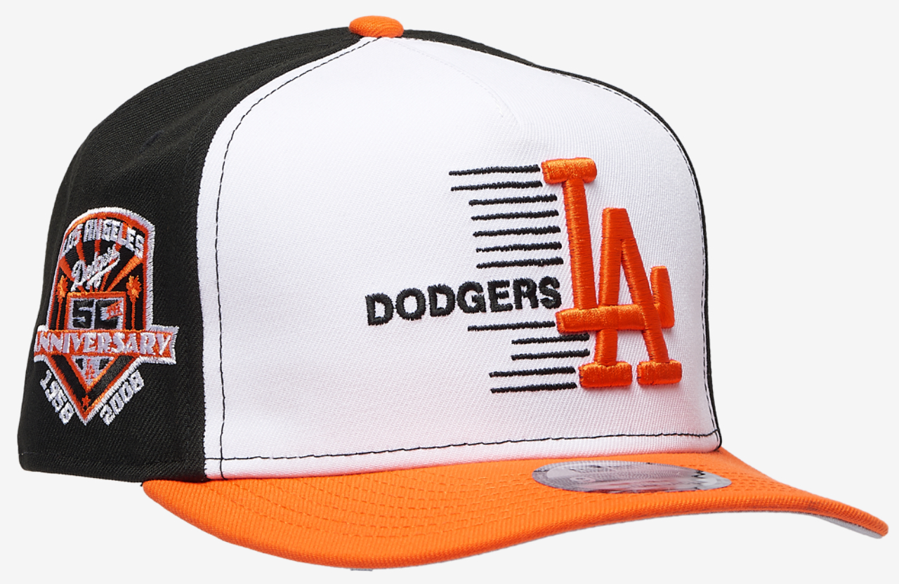 New Era Dodgers 9FIFTY A-Frame Curve 50th Cap Image 3 of 5. Tap to open photo gallery.