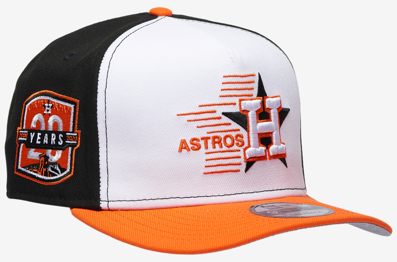 New Era Astros 9Fifty A-Frame Curve 20th Cap Image 3 of 5. Tap to open photo gallery.