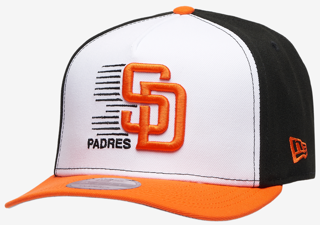 New Era Padres 9FIFTY A-Frame Curve Cap Image 1 of 5. Tap to open photo gallery.