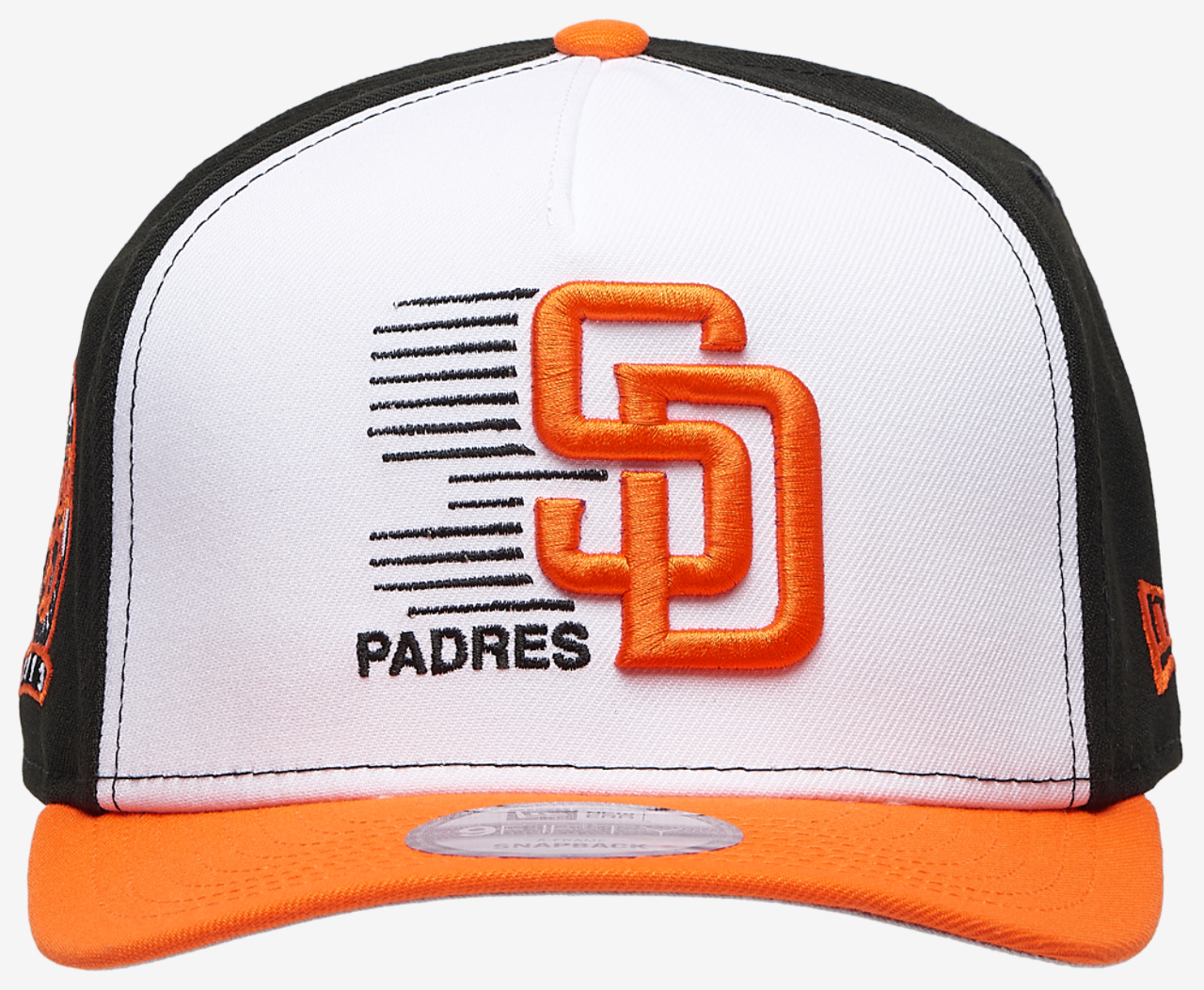 New Era Padres 9FIFTY A-Frame Curve Cap Image 2 of 5. Tap to open photo gallery.
