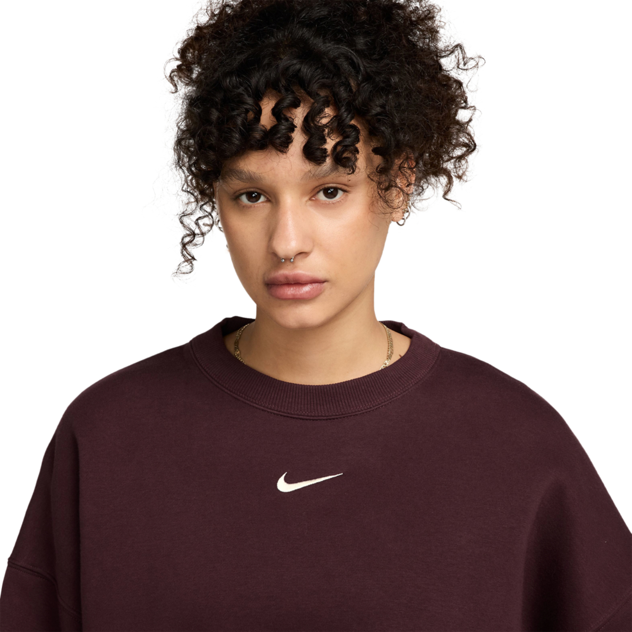 Nike NSW Style Fleece Crew OOS  Image 3 of 3. Tap to open photo gallery.