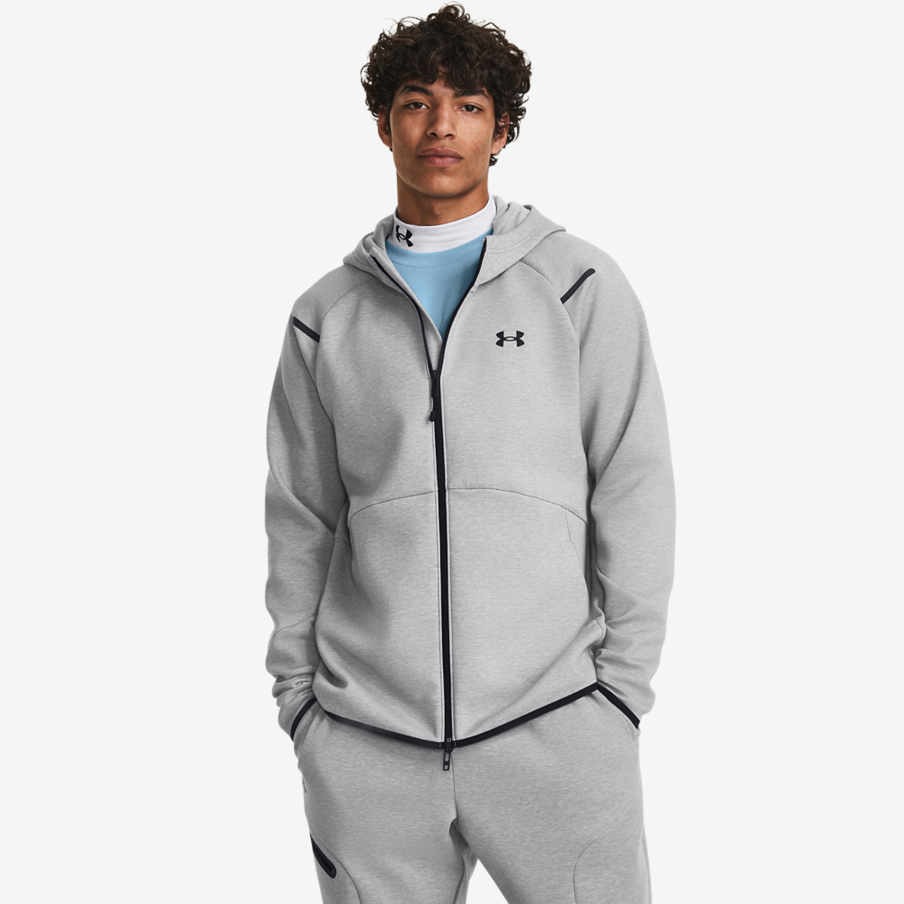 Under Armour Unstoppable Fleece Full-Zip Hoodie Image 2 of 3. Tap to open photo gallery.