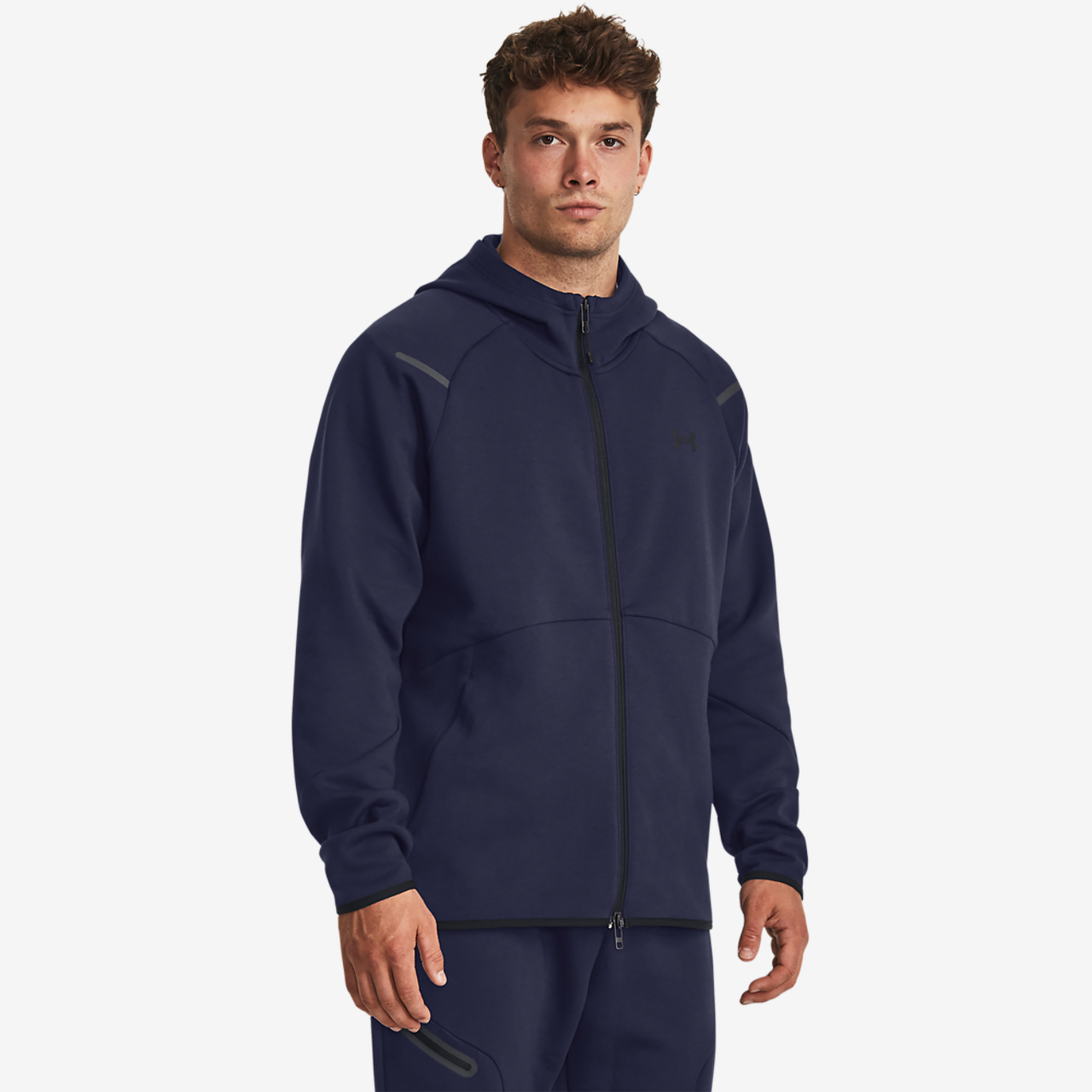 Under Armour Unstoppable Fleece Full-Zip Hoodie Image 2 of 3. Tap to open photo gallery.