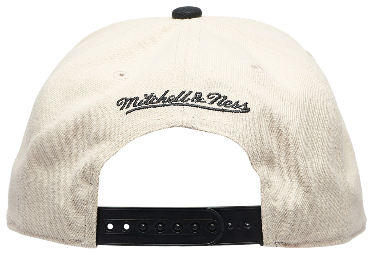 Mitchell & Ness Orioles Off White Pro Pinch Cap Image 4 of 5. Tap to open photo gallery.