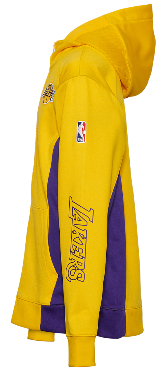 Nike Lakers DF Showtime Colorblock Full-Zip Hoodie Image 3 of 3. Tap to open photo gallery.