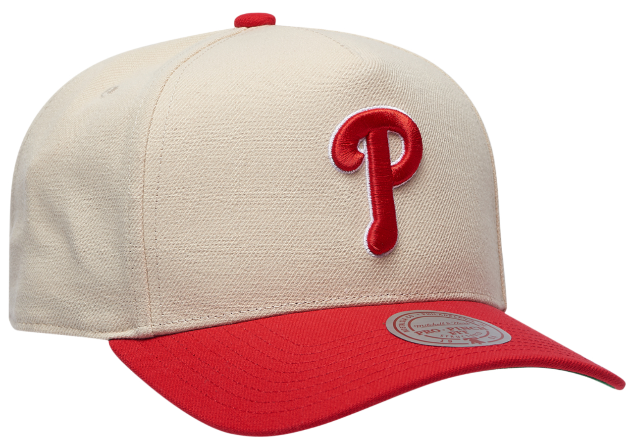 Mitchell & Ness Phillies Off White Pro Pinch Cap