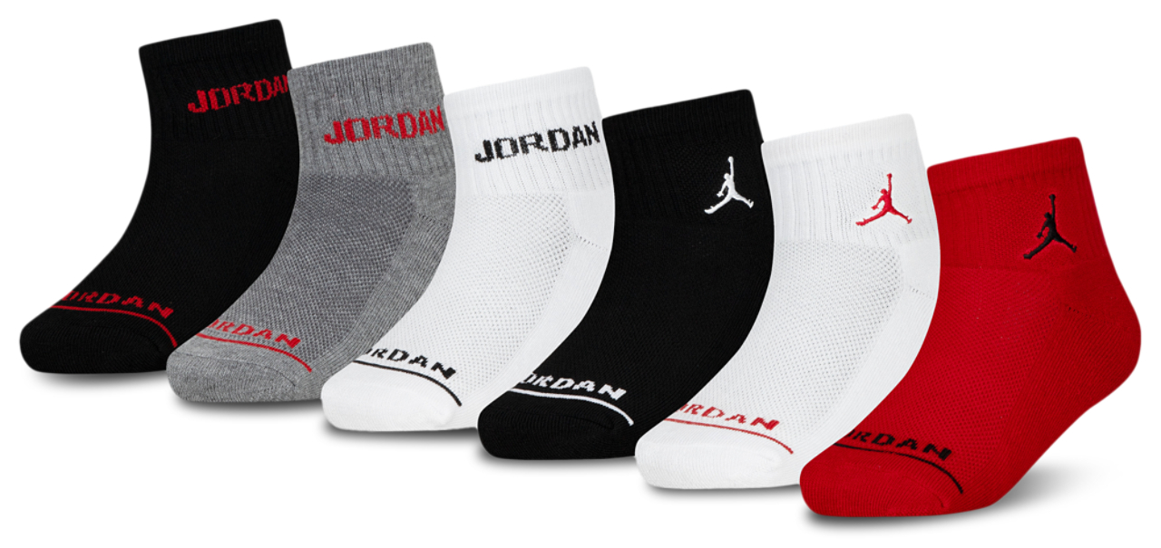 Jordan Legend Ankle 6-Pack Socks Image 1 of 6. Tap to open photo gallery.
